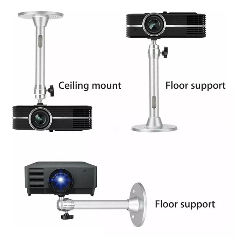 Estuchelandia Soporte De Techo Pared Para Bocina Proyector Camaras 1/4