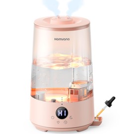 Homvana 3.6L Cool Mist Humidifiers for Large Bedroom, Home, Whole House, Office, Living Room, 34H Top Fill, Humidifier, Air Purifier with Water, Room Diffuser, Allergy Relief