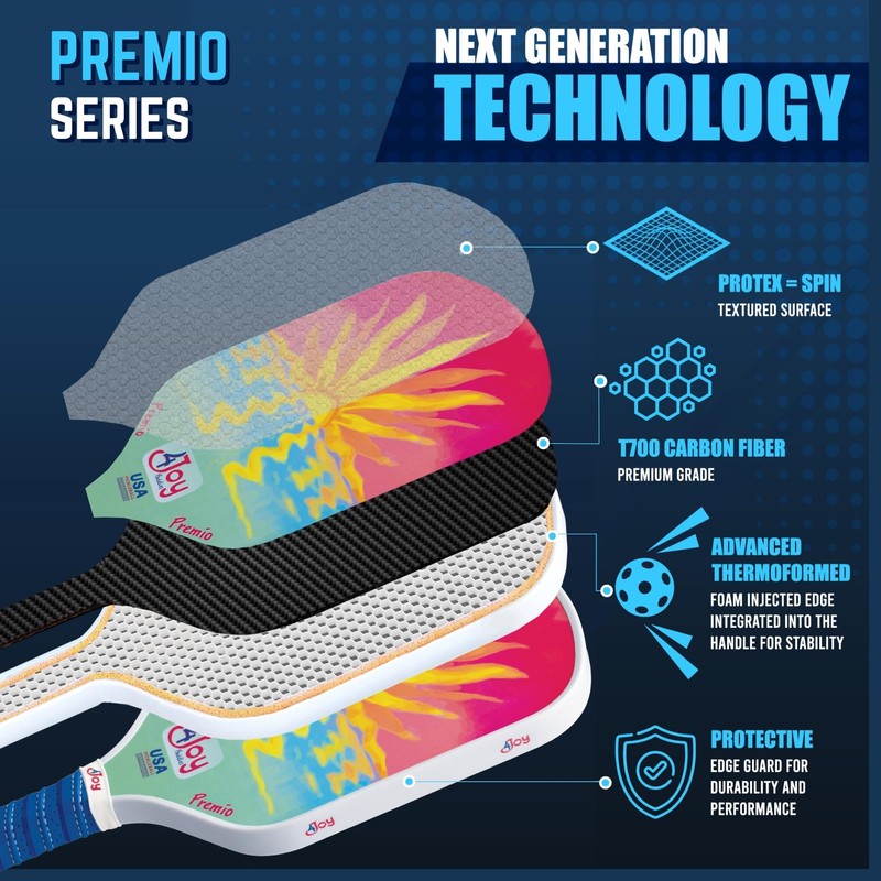 4Joy Premio Lightweight Pickleball Paddle Sunset