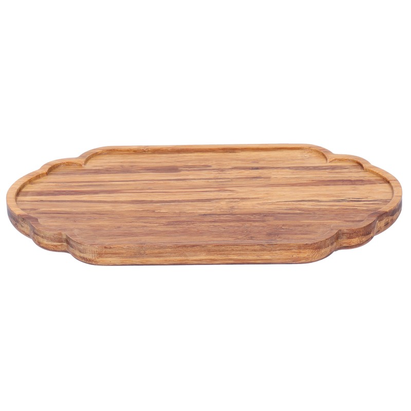 Simple Tea Tray Bamboo Tea Serving Tray Dish Saucer Home