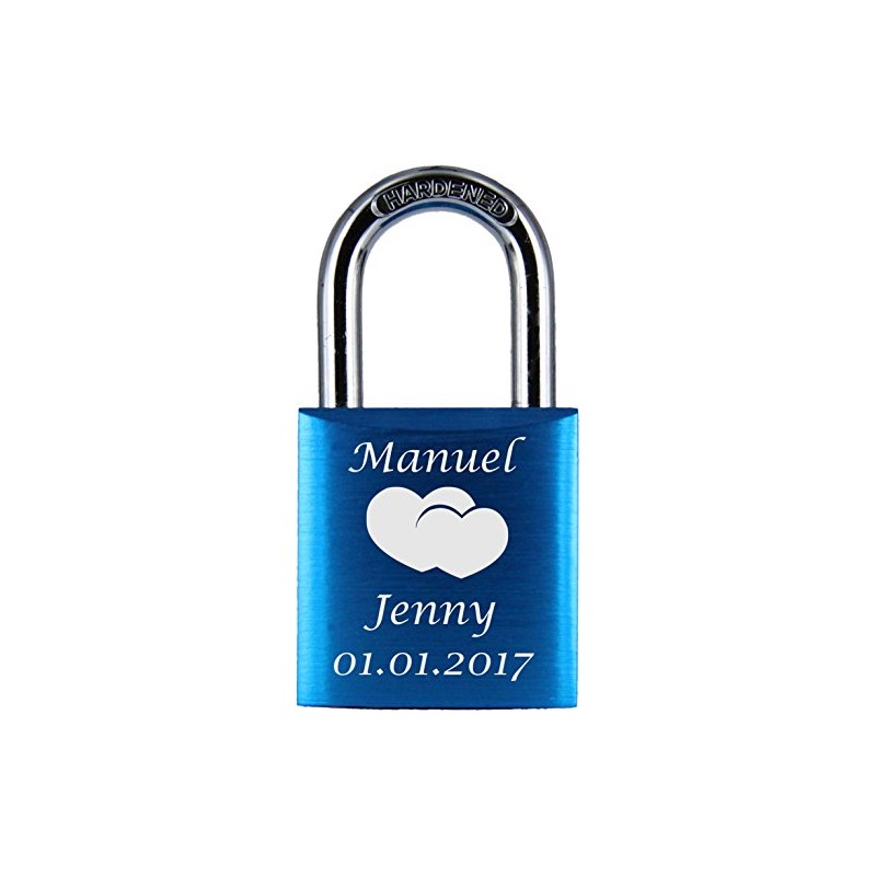 ♥ Love Goals Engraved Love Padlock with Engraving | Individual