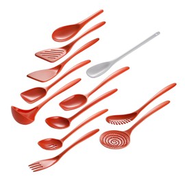 Gourmac 12.5" Melamine Pasta Spaghetti Spoon ORANGE