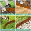 Ganeekiron Cor Ten Steel Landscape Edging, 8Hx40L-Inch Metal Garden Edging,