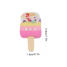 Tofficu 30 Pcs Diy Polymer Clay Ice Cube Pendants for Jewelry Making Assorted Colors