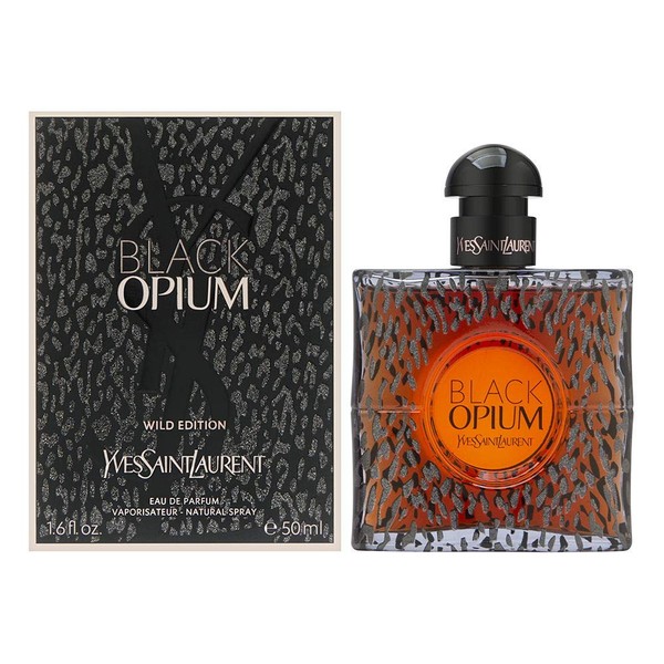 Yves Saint Laurent Black Opium 1.6 Oz Eau de Parfum Spray - Wild Edition Bottle Design