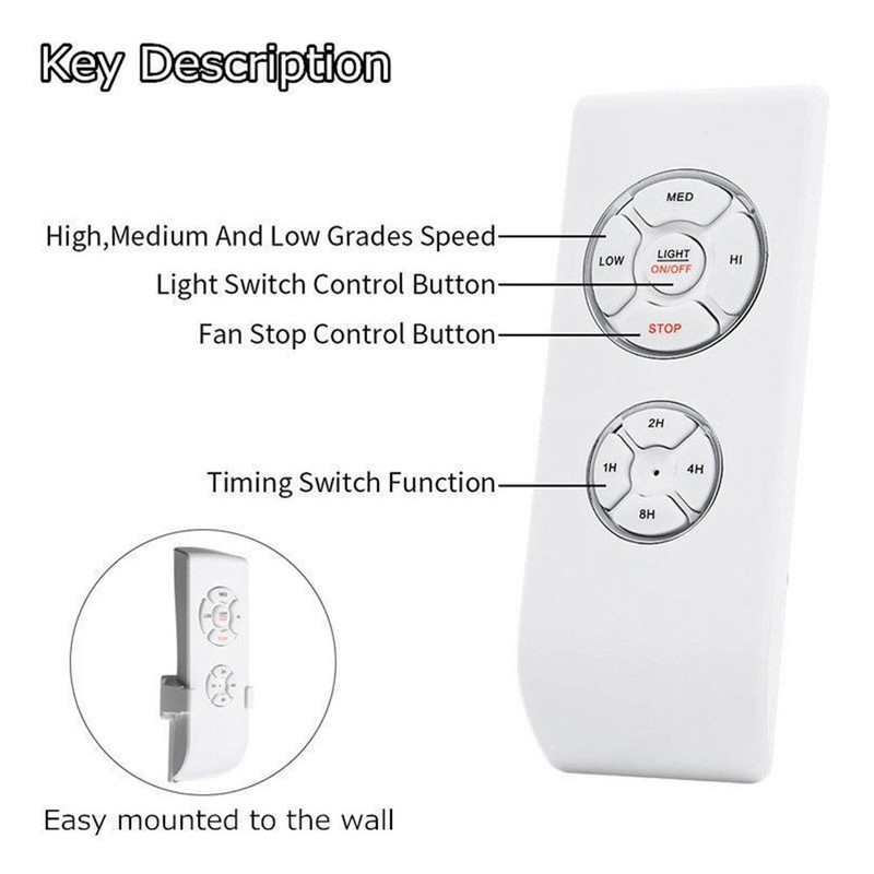 Universal Ceiling Fan Remote Control Kit, Wireless Remote Control and