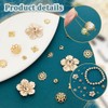 PH PandaHall 390Pcs Bead Caps 6 Styles Flower Bead Caps,