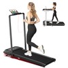 SubSun 2 in 1 Folding Treadmill, Walking Pad with Handle