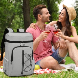 JANSBEN Cool Bags 15 Litre Picnic Backpacks with Bottle Opener Picnic Basket Waterproof Cooler Backpack Insulated Bag Thermal Bag Lunch Bag for Work, Excursion, Picnic, BBQ, Camping, School, Beach,