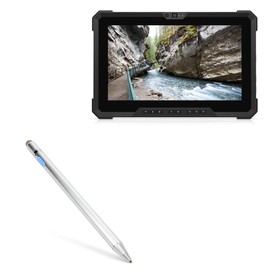 BoxWave Stylus Pen Compatible with Dell Latitude 7220 Rugged Extreme - AccuPoint Active Stylus, Electronic Stylus with Ultra Fine Tip for Dell Latitude 7220 Rugged Extreme - Metallic Silver