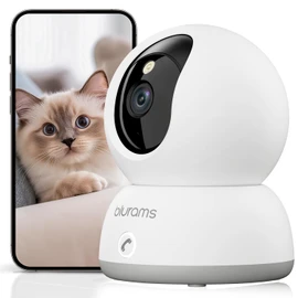 blurams 2K Indoor Security Camera, Pet & Dog Camera with Phone App, 360° PTZ Cameras for Home, Motion Tracking, Color/IR Night Vision, 2-Way Talk, One-Touch Call, 2.4GHz & 5GHz Wi-Fi
