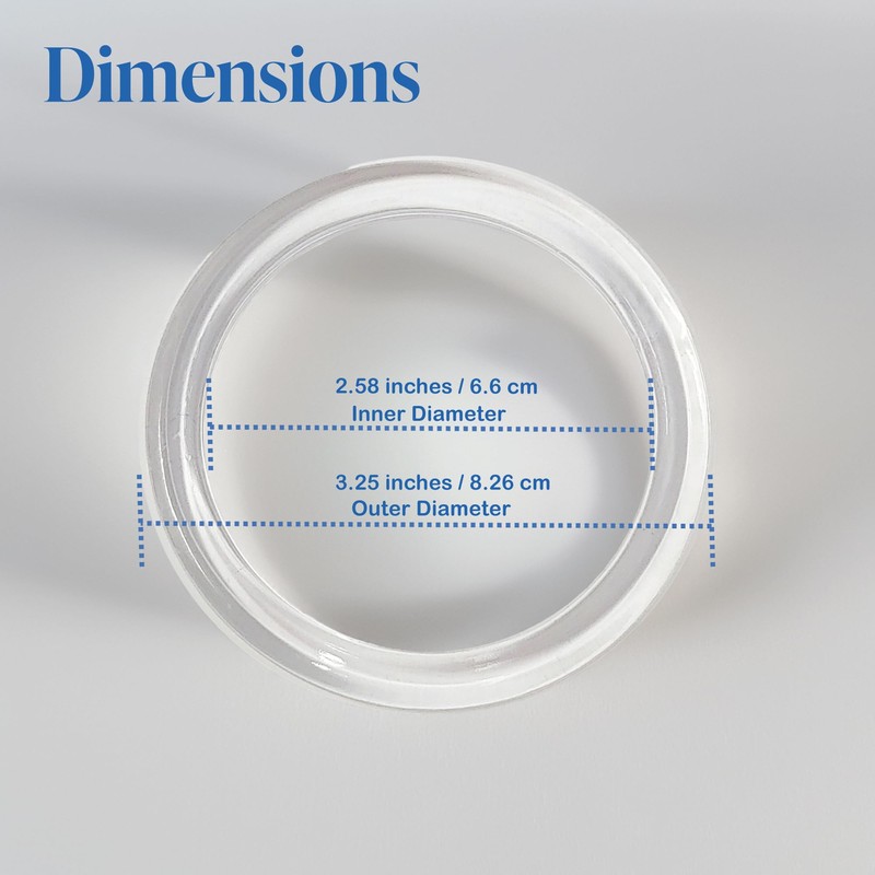 Clear Plastic Retail Scarf Rings - Round Fine Garment Hangers