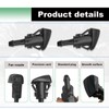 2PCS Front Windshield Washer Nozzles, Windshield Wiper Sprayer Nozzle Jet