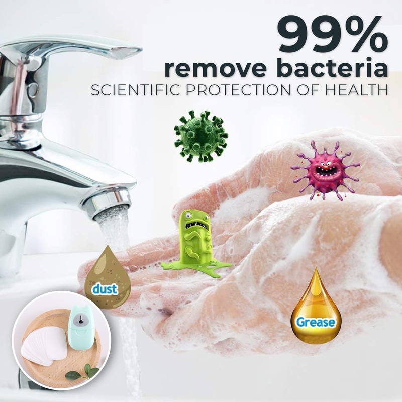[LOCAL STOCK]Disposable Paper Soap Outdoor Travel Soap Paper Washing Hand