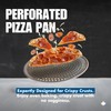 Norjac Restaurant-Grade| Non-Stick 12-Inch Perforated Aluminum Pizza Pan, 2 Pack