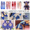 1440Pcs Blue Crystal Rhinestones,Glass Flatback Rhinestones Gemstones for Nail Face