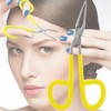 3 Pcs Scissors Shaped Eyebrow Tweezers Clip with Easy Scissor