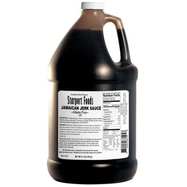 Starport Foods Jamaican Jerk Sauce - Gluten Free, Vegetarian 1 gallon, NET WT 8.7 LB, (139 OZ)