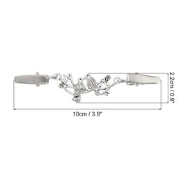 PATIKIL Sweater Clips, 2Pcs Alloy Vintage Shawl Clip Two Bird Cardigan Clasp for Clothing Buckles Back Cinch Collar Brooches and Pins, Silver