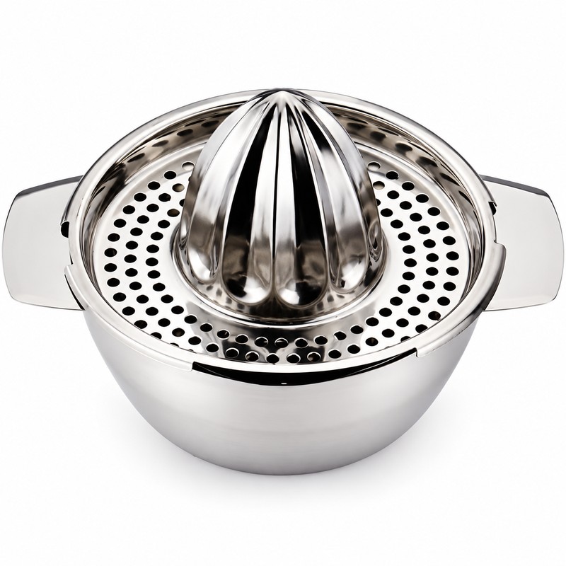 Manual Citrus Juicer for Fresh Juice – 43.96 oz Stainless