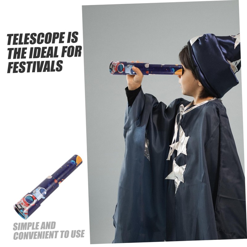 Operitacx Retractable Monocular Telescope with Space Pattern Three Section Collapsible