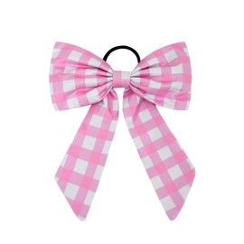 BBTDIN Pink Checkered Plaid Buffalo Plaid Hair Clip, Pink White, 7.48x8.66 inches
