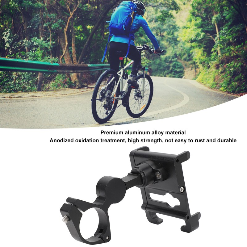 Bike Phone Mount Aluminum Alloy Adjustable Anti Slip Cycling Handlebar