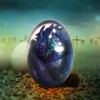 Dragon Egg Ornaments,Crystal Transparent Resin Dragon Egg | Crystal TransDragon
