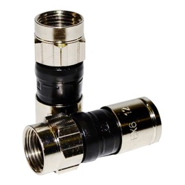 PPC Belden EX6PLUS RG-6 Snap & Seal Outdoor Compression Connector, Comcast, DTV & Dish Approved, 50 Piece