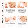 Square False Toenails Short - 24Pcs Red Cat Eye Press