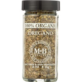 Morton & Bassett Organic Oregano, All Natural, Kosher, MSG Free, Gluten Free & Non-GMO, 0.6 Ounce (Pack of 3)