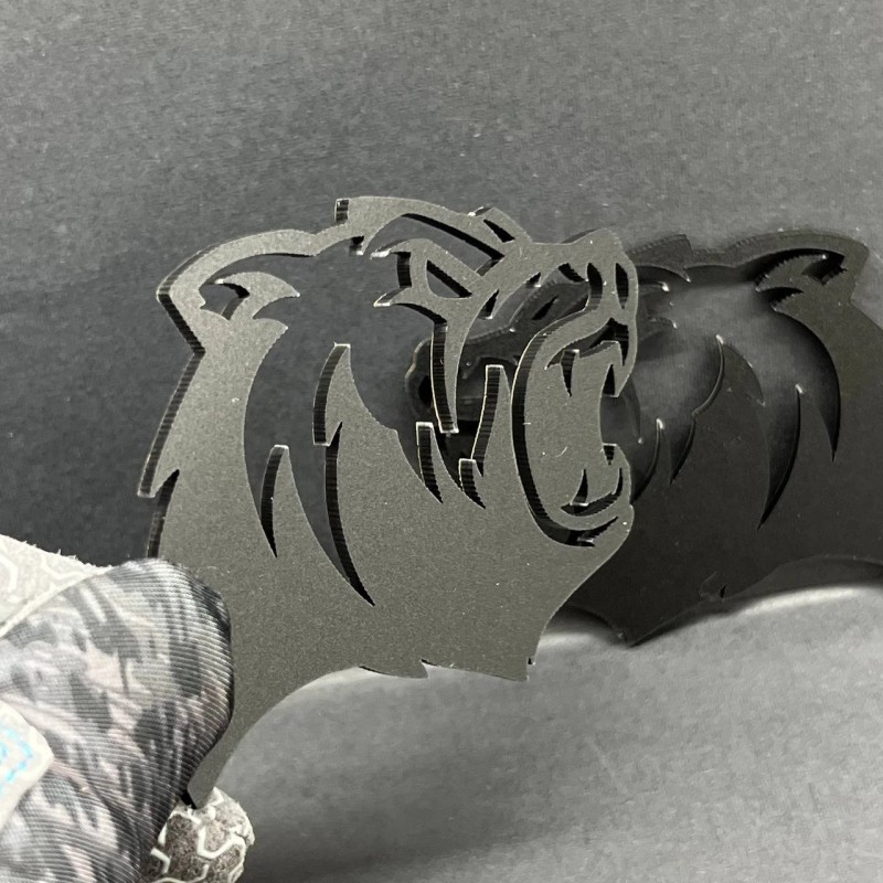 Emblem Badge Bear Emblem Badge for Car Truck, Set of