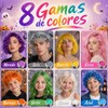 Cera Para Pintar Cabello, Tinte Temporal Para Cabello (Morado)