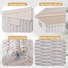 OIAHOMY Laundry Hamper with Lid, 23.8 Gal (90L) Wicker Hamper