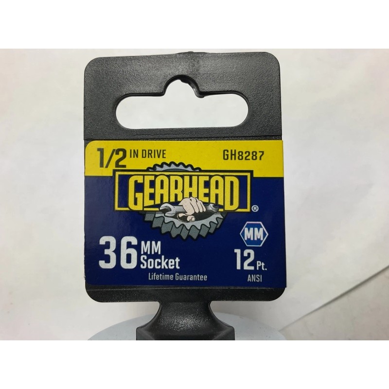 Gearhead GH8287 1/2" Drive, 36mm, 12 Point Socket
