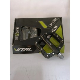Pedales Plataforma Para Ciclismo Mtb, Bmx Ligeros Colores Color Rojo