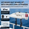 HITORHIKE Bait Board Set with Mounts & Extenders – White