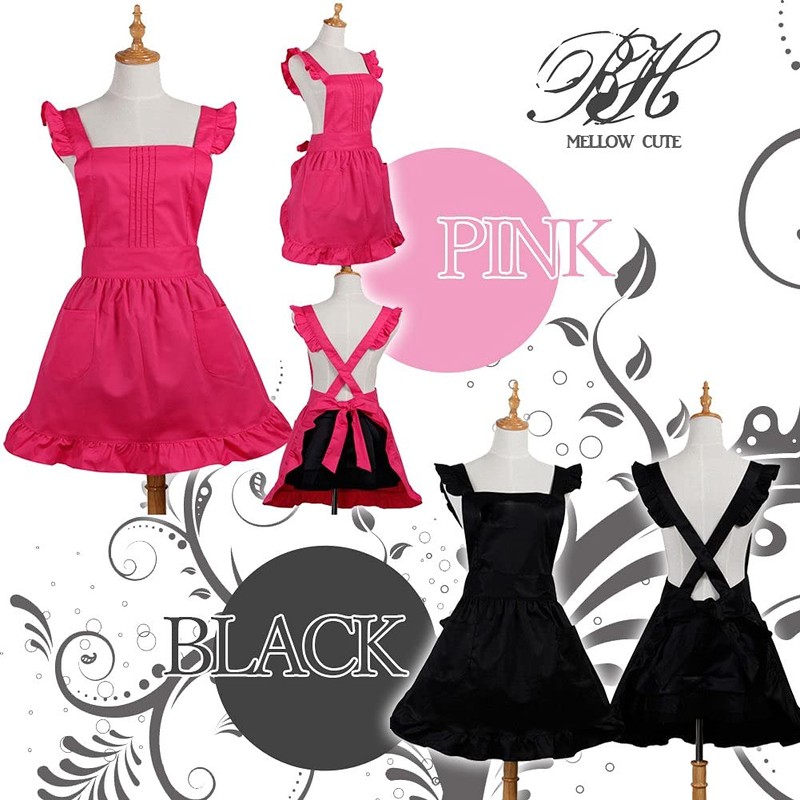 Hush & Vane Apron Ruffles Coffee Shop Waitress Maid Yume?