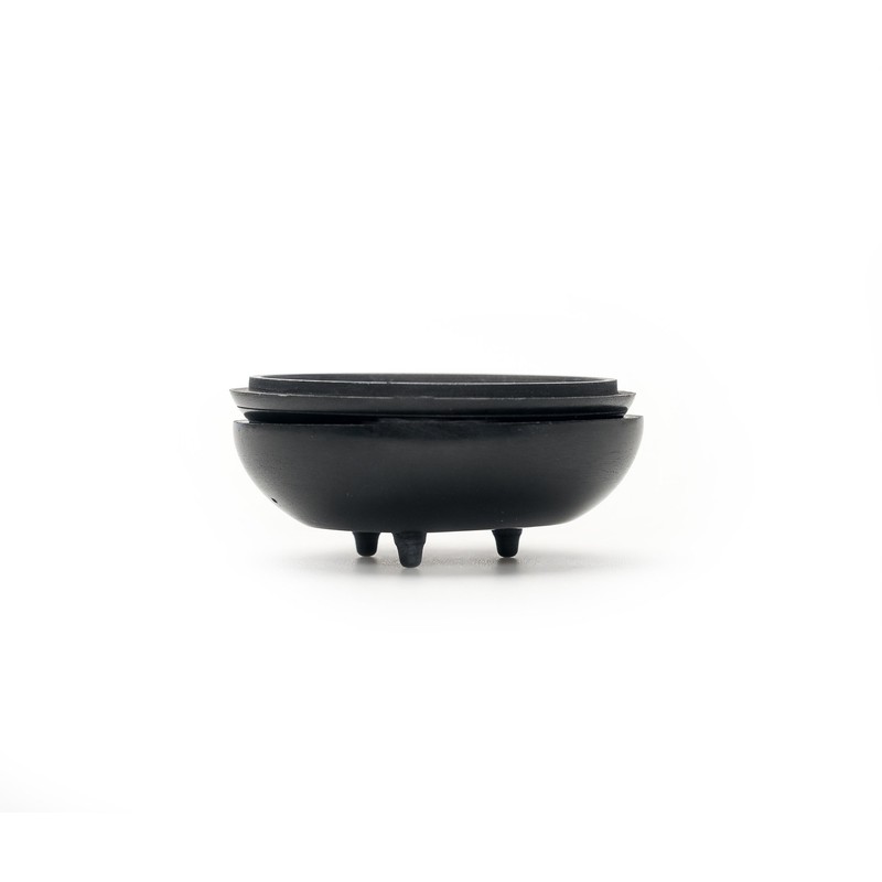 Zen Minded Japanese Incense Stick Holder - Seto Black Natural