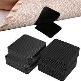 Rug Gripper For Carpeted Floor 24pcs From Rug To Carpet Stop Rug Slipping Rug Grippers 5 x 5 cm Washable Reusable Carpet Non Slip Sticky Grips For Carpeted Floor Stair Sofa Cushion Car Boot Liners