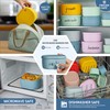 ISSEVE 6Pcs/Set Nesting Silicone Food Storage Containers with Lids, BPA