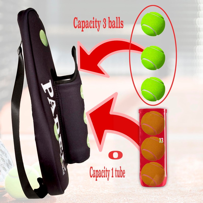 WORLin360- Padel Racket Case, with Ball Pocket, Case for Padel