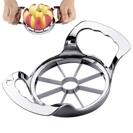Roysmart Apple Slicer, Stainless Steel, 8 Blades, Apple Slicer for Chopping, Apple Splitter, Apple Cutter, Apple Peeler, Apple Cutter, Apple Cutter, Ideal for Apples and Pears