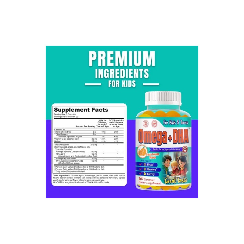 Rovita Gomitas Niños Omega 3 Dha Vegetal 60 Gomitas