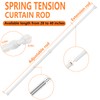 KXLife 2Pcs Spring Tension Curtain Rod, 28 to 40 Inch