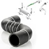 LST Turbo Hose Intercooler Right Upper +2 I J10 1.5