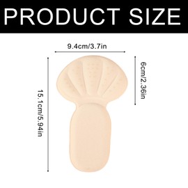 Fersenschutz für Schuhe, 2 Paar Fersenpolster 2-in-1 Schuheinlagen, Premium Fersenschutz Fersenkissen, Fersenpolster für zu Große Schuhe, High Heels Fersenhalter Kissen Liner für Damen & Herren