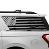 BOGAR TECH DESIGNS Precut Quarter Window American Flag Vinyl Decal