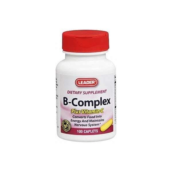 Leader Vitamin B Complex Tablets, 100 ct.
