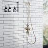 ENKI, H13, Shower Hose, English Gold, Flexi Bathroom Shower Head